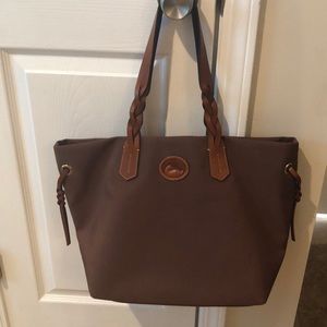 Dooney & Bourke Nylon Shopper Tote Brown